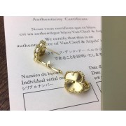 Van Cleef & Arpels Vintage Alhambra Earring Guilloche Yellow Gold