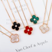 Van Cleef Arpels Vintage Alhambra Pendant Rose Gold With Diamond