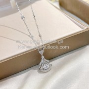 Divas Dream Openwork Elements Necklace With Diamonds White Gold Cheapest