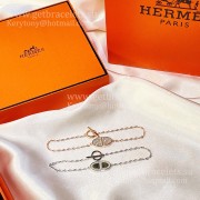Hermes Chaine DAncre Verso Chain Bracelet With Diamonds Champagne Spring Classic