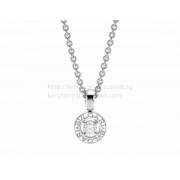 Diamond Pendant with White Gold Chain