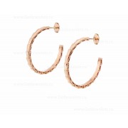 Medium Serpenti Viper 18K Rose Gold Earrings