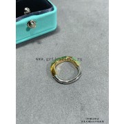 Tiffany Lock Ring with Pave Diamonds in White Gold/Rose Gold/Yellow Gold
