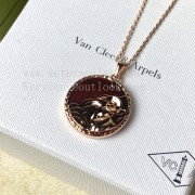 Van Cleef Arpels Zodiaque Long Necklace Arietis (Aries) Rose Gold Iron Eye