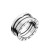B.zero1 3-Band Spiral Ring in White Gold