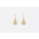 2018 Latest Dior Rose Des Vents MOP Pendant Paved Eight-pointed Star Ladies Diamonds Earrings Yellow Gold JRDV95057_0000