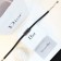 2019 Womens Winter Latest Dio(R)Evolution Black Gros-grain Ribbon Black Logo Diamonds Style Choker Necklace Replica