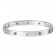 New Arrival Cartier Love Bracelet White Gold Colorful Diamonds B6036317