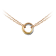 Sweet Trinity Necklace 3-Gold, Pink Gold B7218200