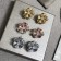 Divas Dream Flower Earrings With Diamonds White Gold-Yellow Gold-Rose Gold Premium replica