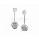 Earrings White Gold with Pave Diamonds