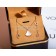 Divas Dream Small Necklace with Mother of pearl and 1 Diamodns Rose Gold Copy
