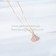 Divas Dream Small Necklace with Pave Diamonds Rose Gold Premium replica