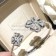Fiorever Bracelet White Gold with Two Central Diamonds and Pave Diamonds Discount