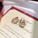 Womens Luxury Cartier Trinity Earrings White Gold/Yellow Gold/Rose Gold with Diamonds B8301259 for Gift
