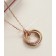 Women Fashion Jewellery Cartier Trinity Necklace White Gold/Yellow Gold with Pink Diamonds Online Sale