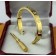 Cartier Semi-Open Love Bracelet Yellow Gold 4 Diamonds