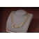 Celebrity Same Christian Dior Classic Antique Brass JADIOR Motif Paved Diamonds Circle Thick Chain Necklace For Ladies