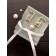 Christian Dior Simple Style Womens White Pearl Pendant Yellow Gold Rectangle Framed Earrings In Dubai