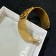Classic Hot Selling Christian Dior 30 Montaigne Fashion Antique Gold-finish CD Motif Hollowed-out Charm Brass Cuff Bangle Replica