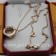 Copy Cartier LOVE Pink Gold Necklace
