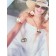 Dior La Petite Tribale CD Signature Star Detail White Pearl Womens Yellow Gold Asymmetric Drop Earrings E0672TRERS_D301