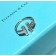 Womens Tiffany T Mother Of Pearl Rose Gold Double T Diamonds Wire Ring 6/7/8 US