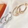 2021 Hermes Chaine DAncre Enchainee Earrings Silver/Yellow Gold/Rose Gold