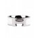 Hermes Enamel Clic H Ring in 18kt White Gold with White