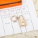 New Style Hermes Lock Scarf Ring/Buckle in Rose Gold