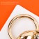 High Quality Hermes Mors Scarf Ring/Buckle in Rose Gold