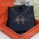 Best Hermes Trio Farandole Necklace With 1 Diamonds Rose Gold/Silver