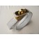 Hermes Rivale Double Wrap Bracelet White With Gold