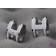 Lacquered Hermes Pop H White Earrings in White Gold