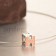 Hermes Cage dH Necklace Pink in Lacquer With Gold