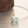 Hermes Cage dH Necklace Blue in Lacquer With Gold