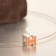 Hermes Cage dH Necklace Orange in Lacquer With Gold