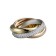 High End Trinity De Cartier Ring White Gold/ Yellow Gold/Pink Gold with Diamonds B4038900 Replica