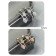 Messika Lucky My Twin Hoops Diamond Earrings Rose Gold/White Gold