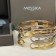 Messika Move 10th Bangle Yellow Gold/White Gold/Rose Gold For Her Diamonds Bracelet