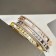 Messika Move Romane Bangle With Pave Diamonds Yellow Gold/White Gold/Rose Gold