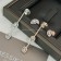 Messika My Twin Hook and Stud For Her Diamond Earrings White Gold/Rose Gold