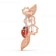 New Replica Van Cleef Arpels Lucky Spring Clip Rose Gold Carnelian Mother-of-pearl Onyx