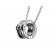 B.zero1 White Gold with Pave Diamond Pendant