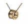 B.zero1 Yellow Gold Pendant with Chain