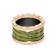B.zero1 4-Band Rose Gold Ring with Green Marble