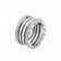 B.zero1 4-Band Ring White Gold with Pave Diamonds on the Edges