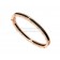 B.zero1 Bangle Bracelet in Rose Gold and Black Cermet