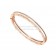 B.zero1 Bangle Bracelet in Rose Gold and White Cermet