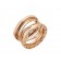 B.zero1 Design Legend Geometric Design 4-Band Ring in Rose Gold